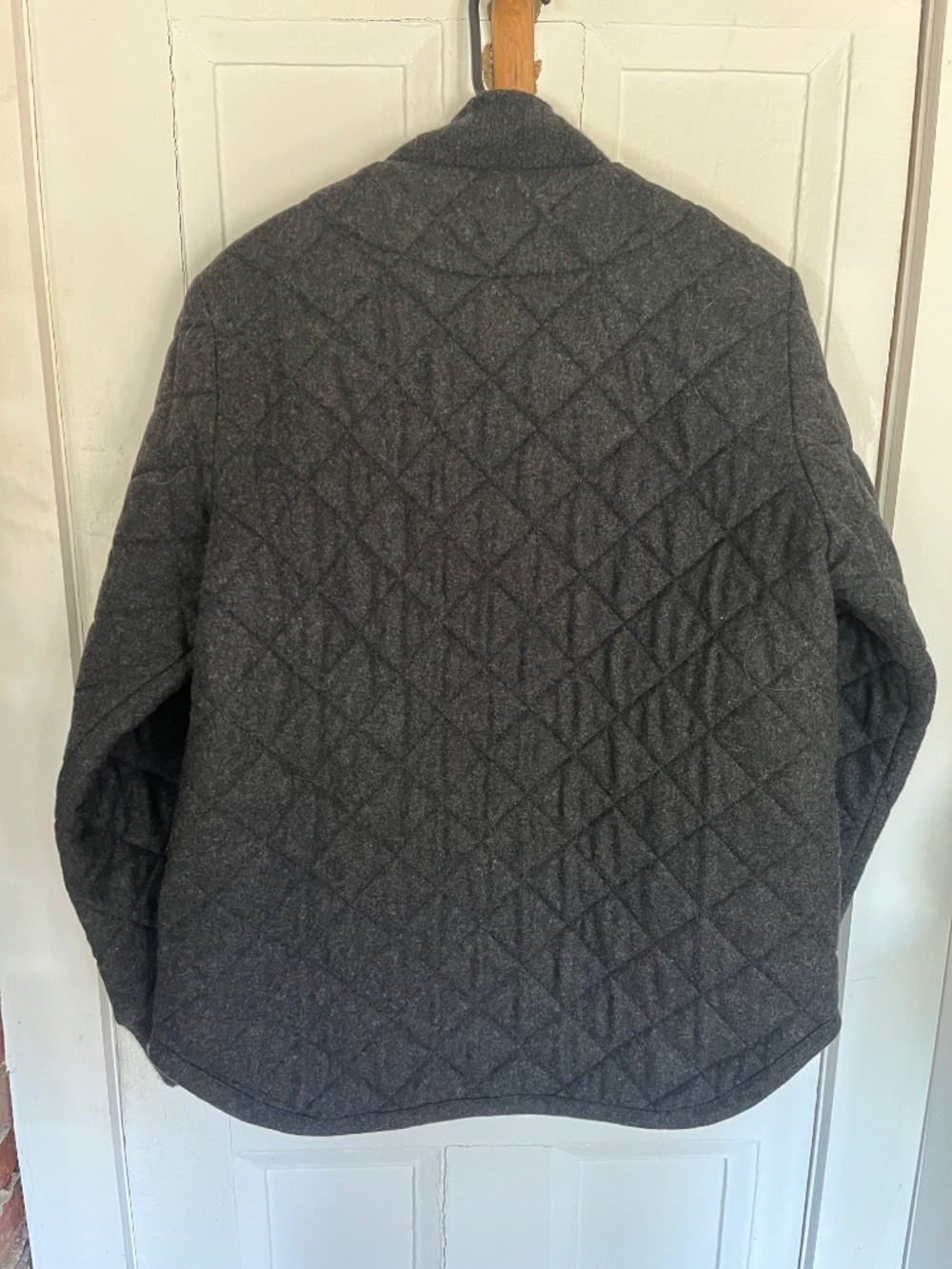 Amazing ANIAN women’s quilted wool jacket, grey, medium - Picture 4 of 5